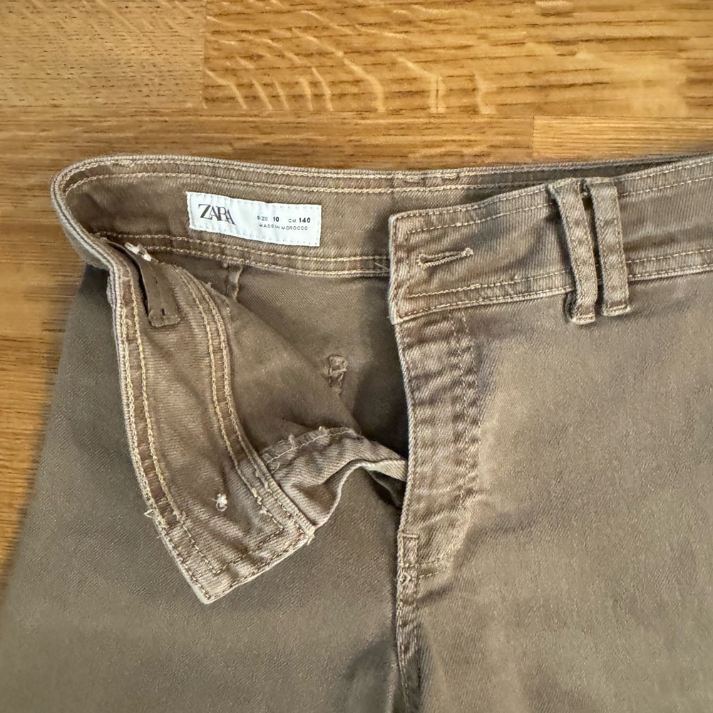Zara Beige Casual Pants